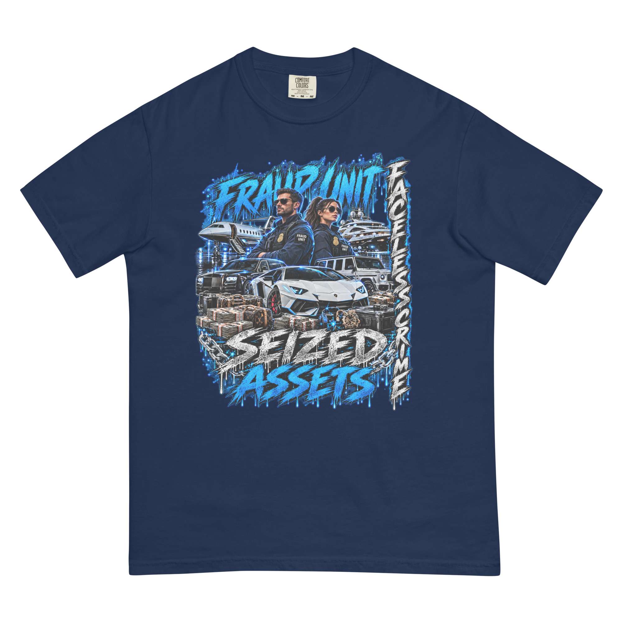 "SEIZED ASSETS (COLOR)" Unisex garment-dyed heavyweight t-shirt - Image 4