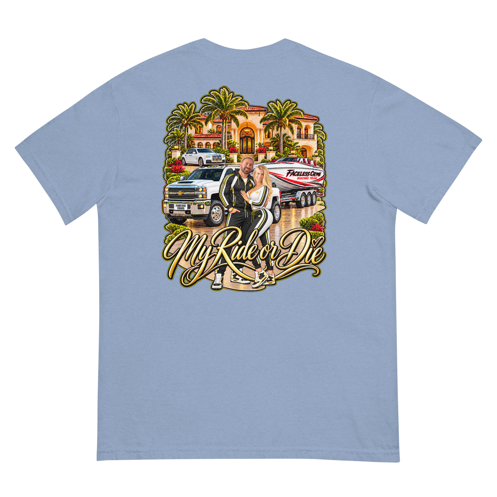 "RIDE OR DIE GOLD" Unisex garment-dyed heavyweight t-shirt - Image 27