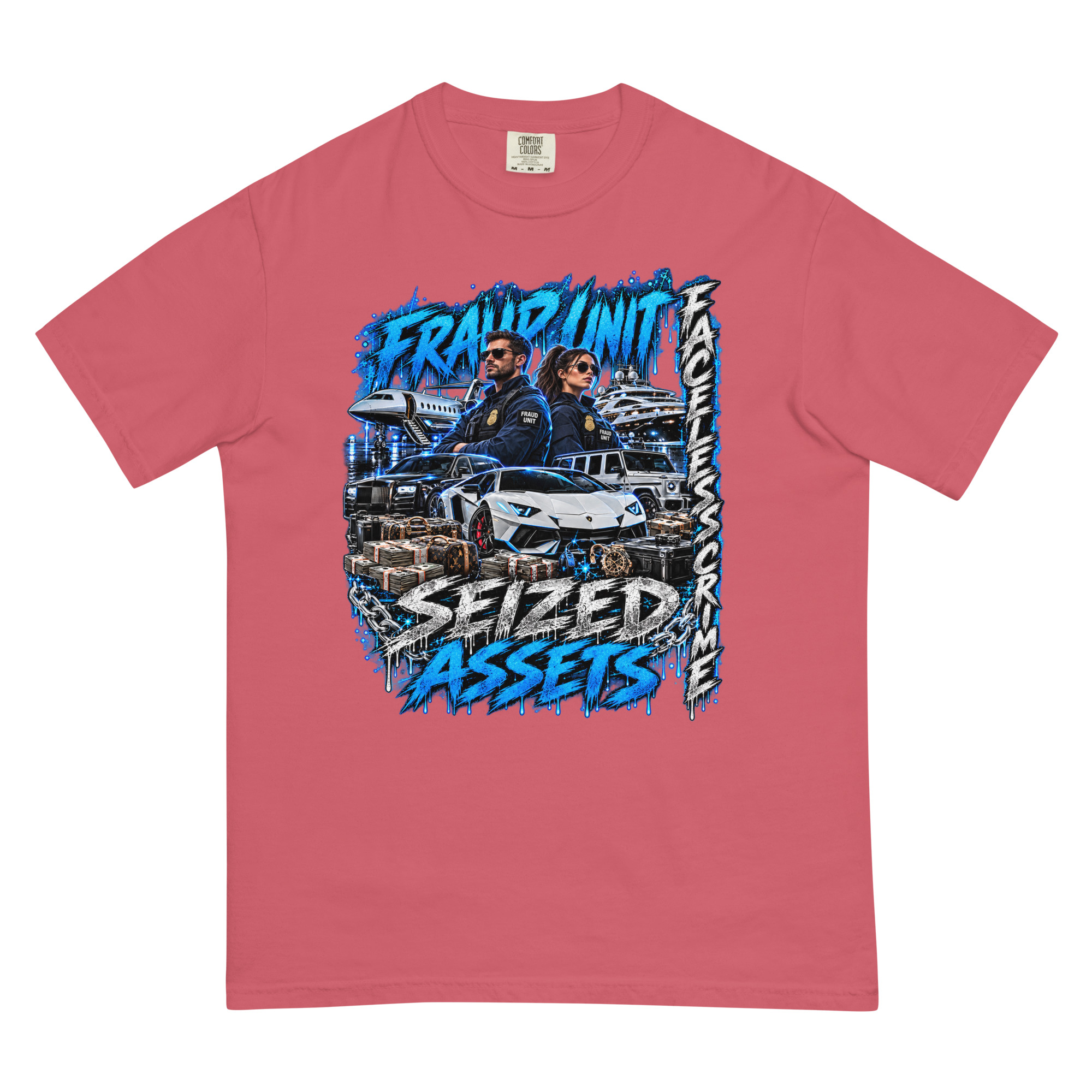 "SEIZED ASSETS (COLOR)" Unisex garment-dyed heavyweight t-shirt - Image 14