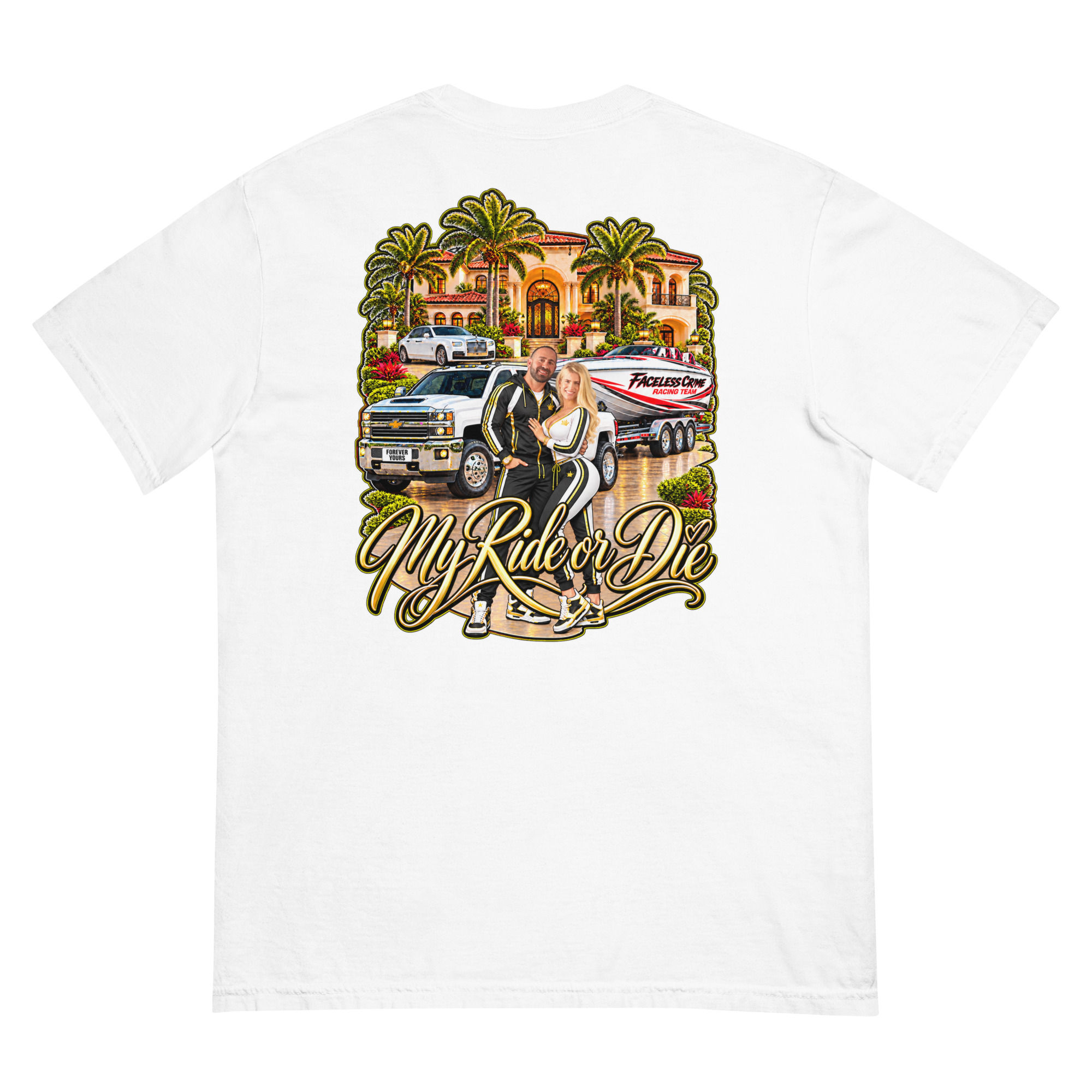 "RIDE OR DIE GOLD" Unisex garment-dyed heavyweight t-shirt - Image 29