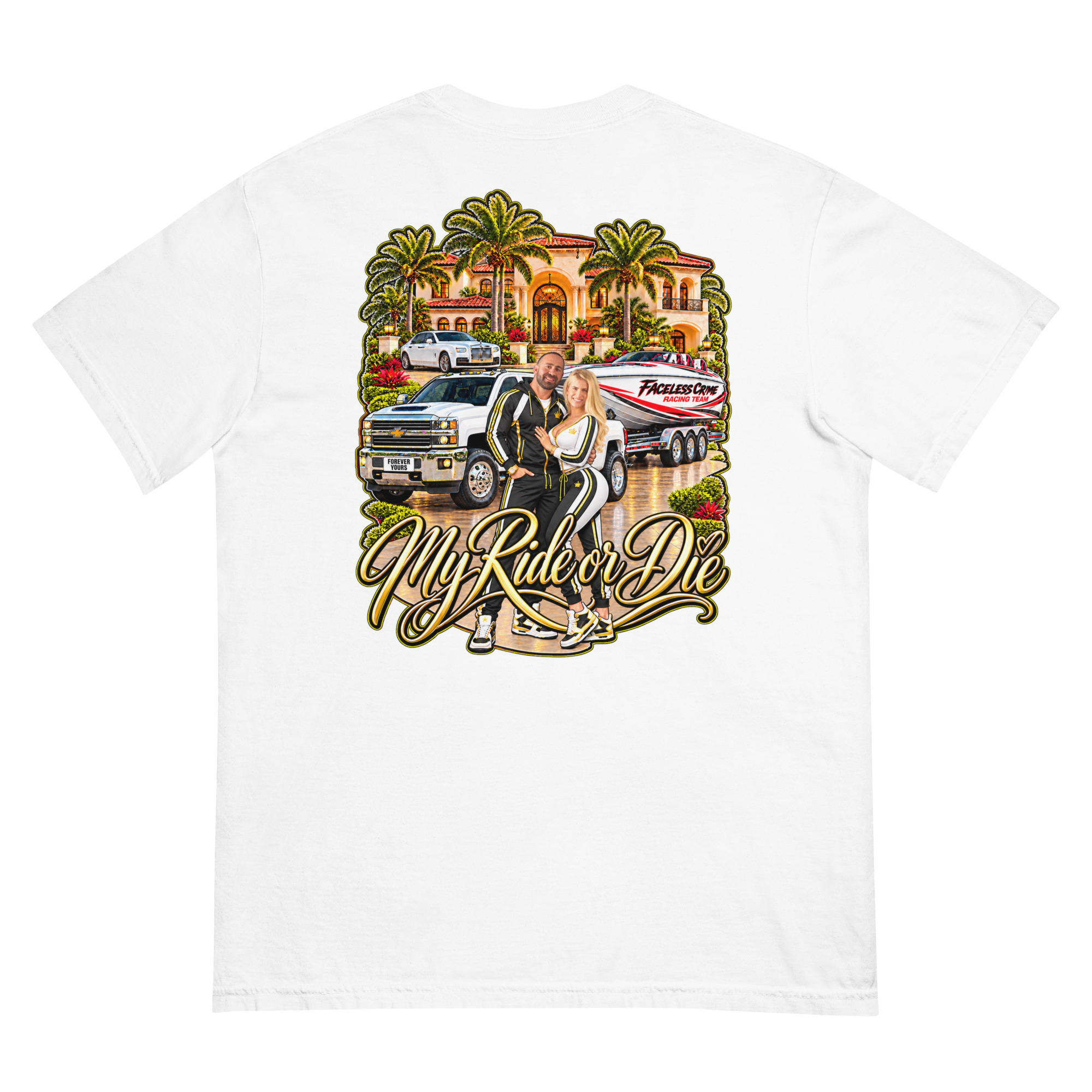 "RIDE OR DIE GOLD" Unisex garment-dyed heavyweight t-shirt - Image 43