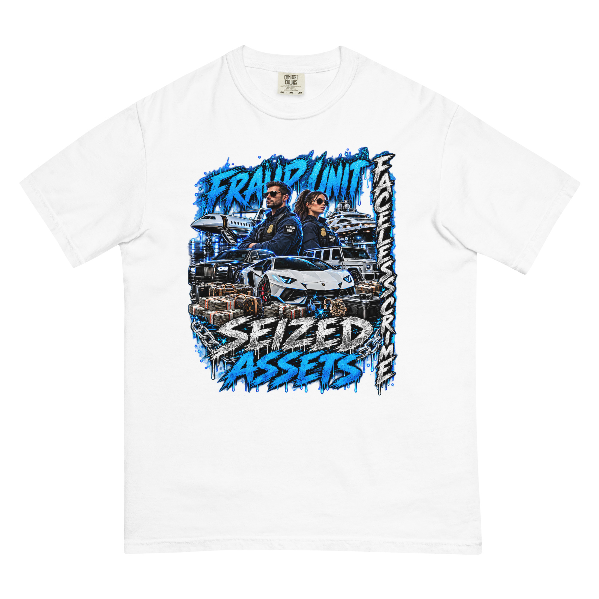 "SEIZED ASSETS (COLOR)" Unisex garment-dyed heavyweight t-shirt - Image 27