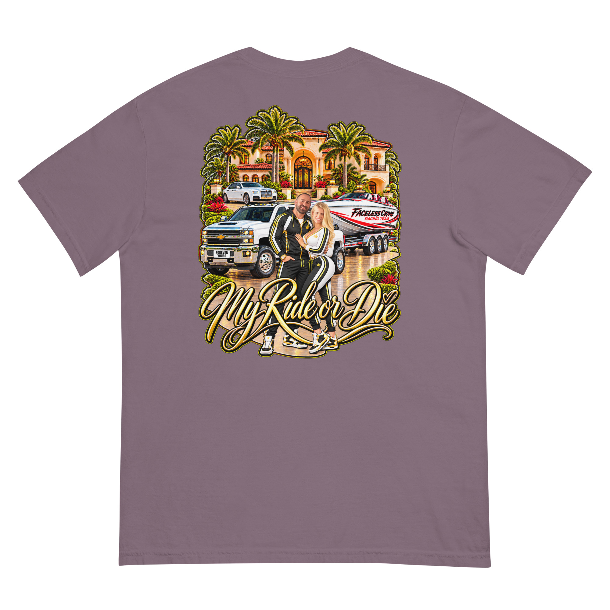 "RIDE OR DIE GOLD" Unisex garment-dyed heavyweight t-shirt - Image 22