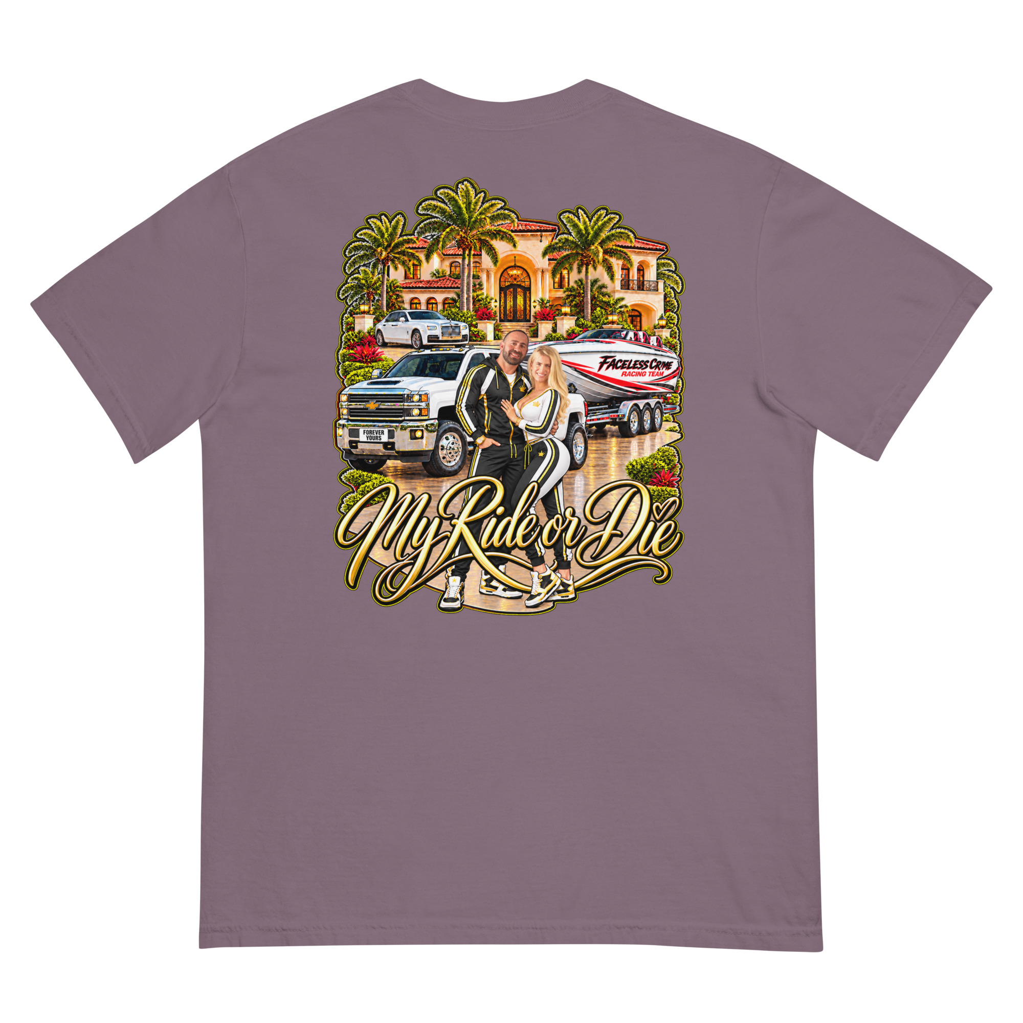 "RIDE OR DIE GOLD" Unisex garment-dyed heavyweight t-shirt - Image 50