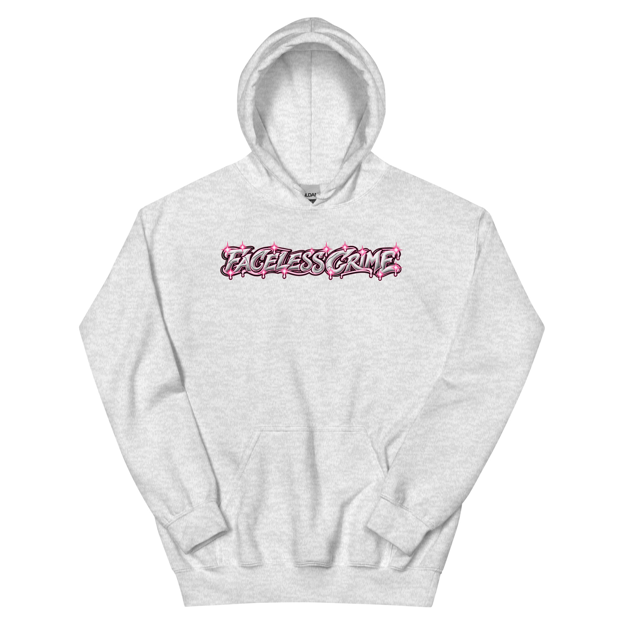 "FACELESS CRIME (PINK)" Unisex Hoodie - Image 6