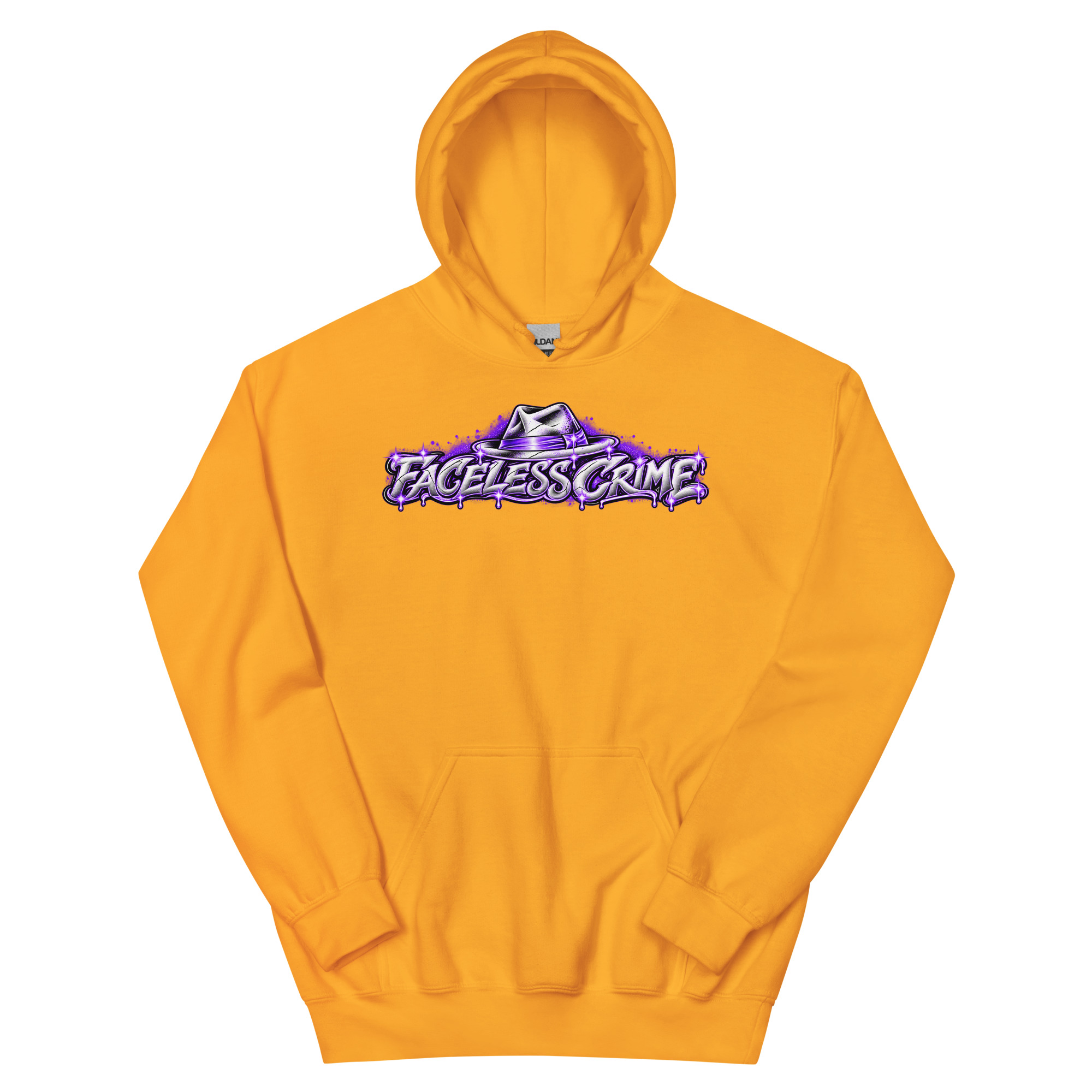 "FACELESS CRIME(PURPLE)" Unisex Hoodie - Image 7