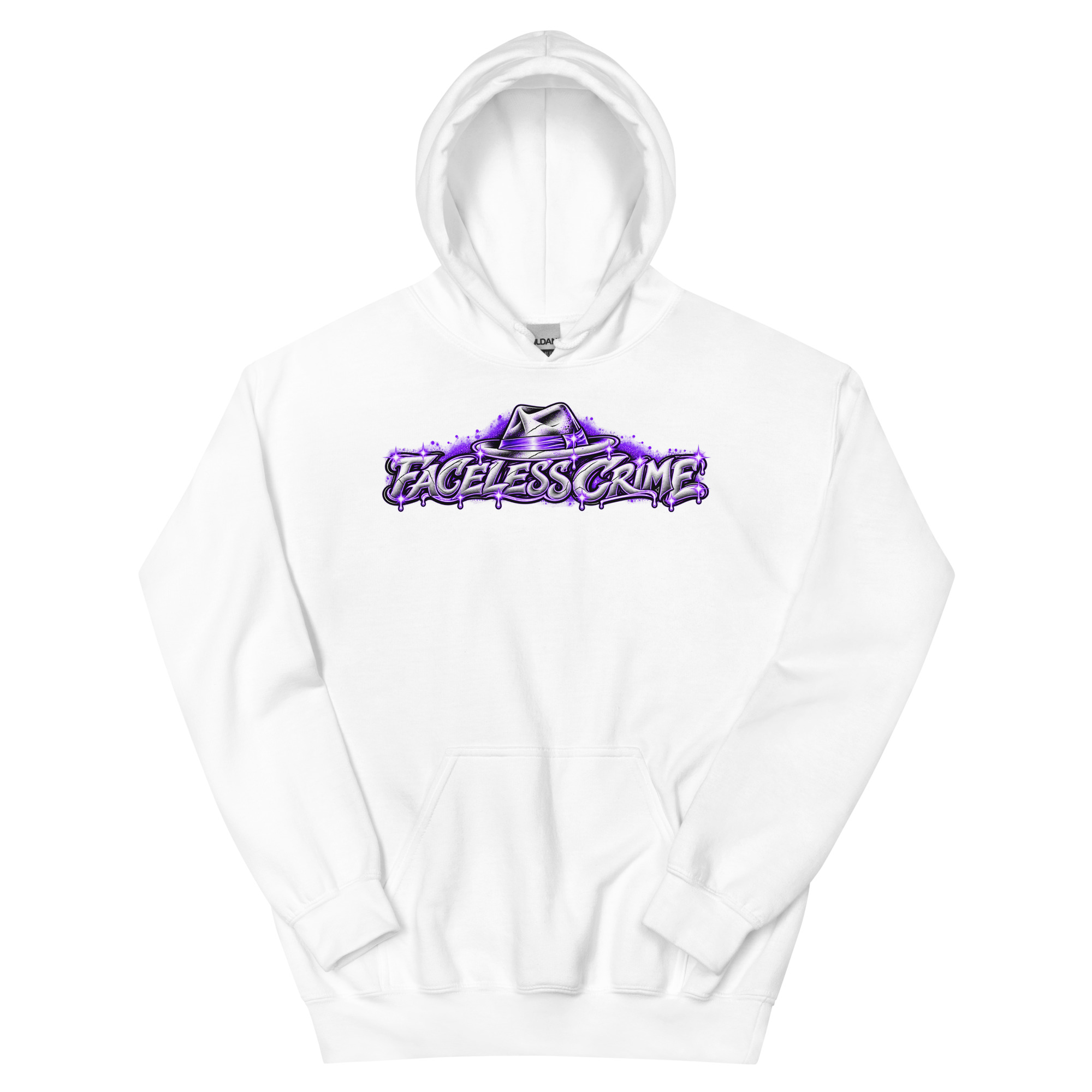 "FACELESS CRIME(PURPLE)" Unisex Hoodie - Image 11