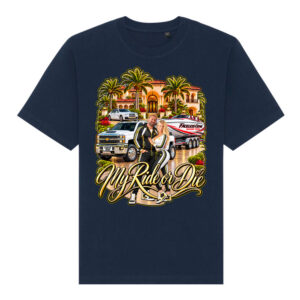"RIDE OR DIE GOLD" Unisex heavyweight t-shirt