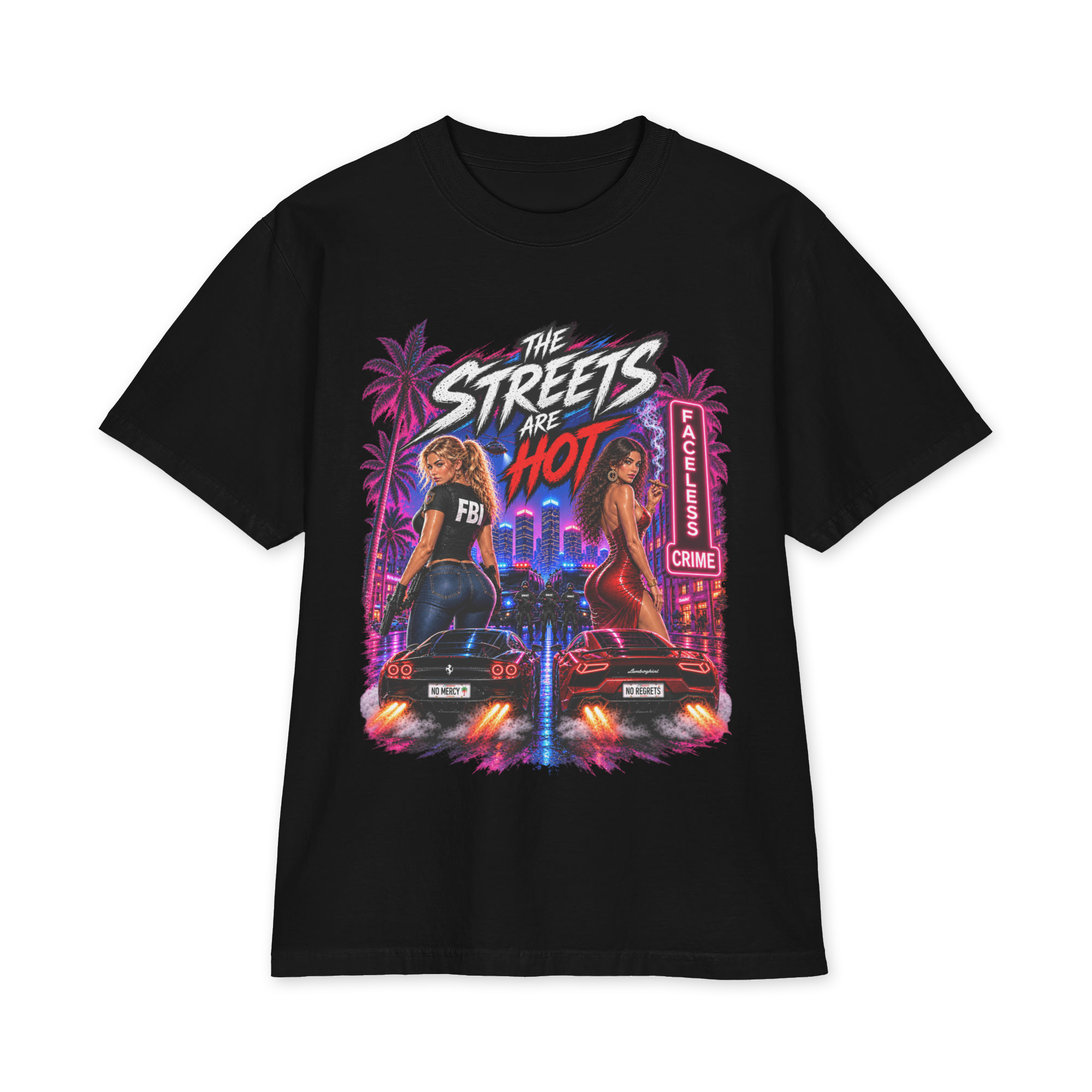 "THE STREETS ARE HOT" Unisex max heavyweight short sleeve - Image 2