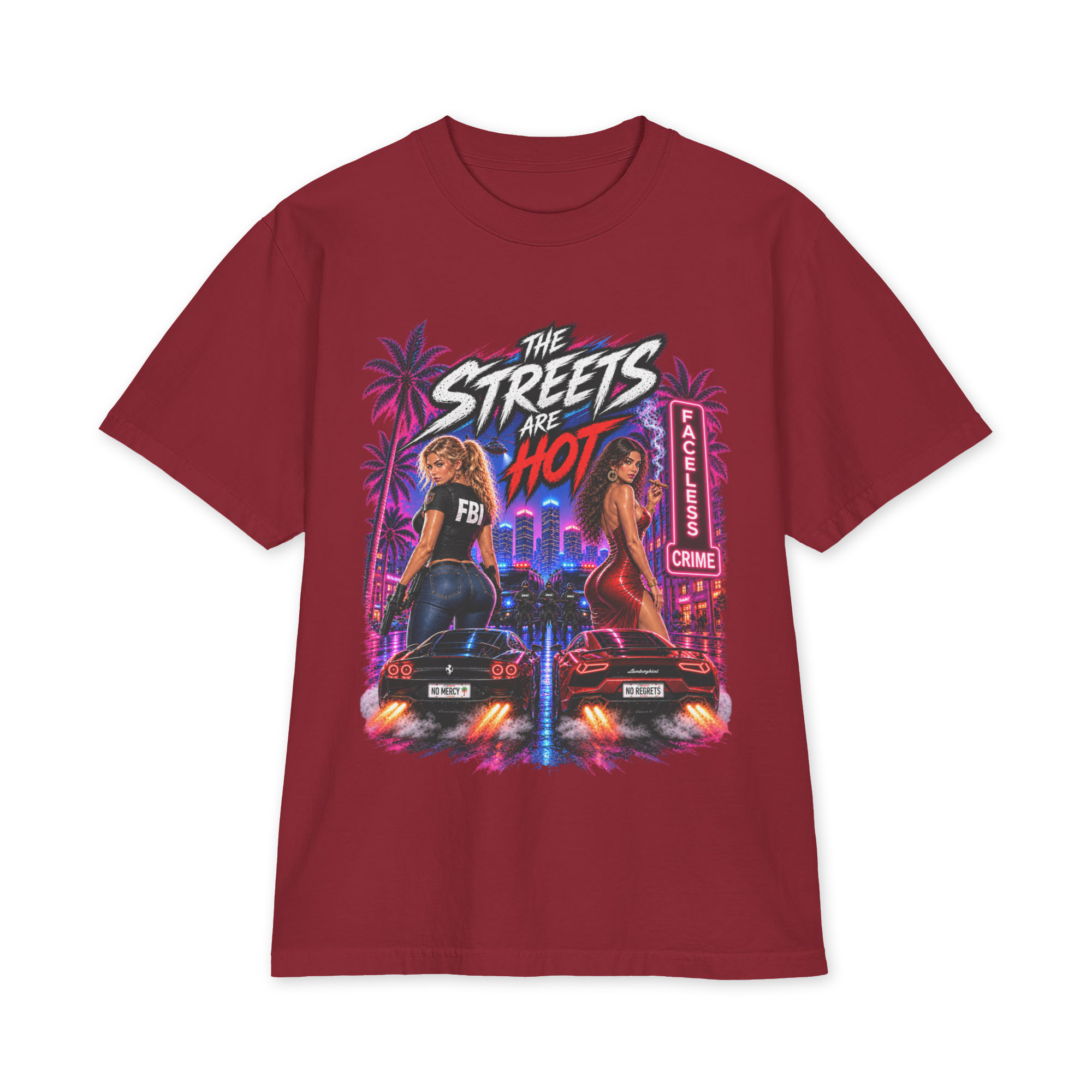 "THE STREETS ARE HOT" Unisex max heavyweight short sleeve - Image 4