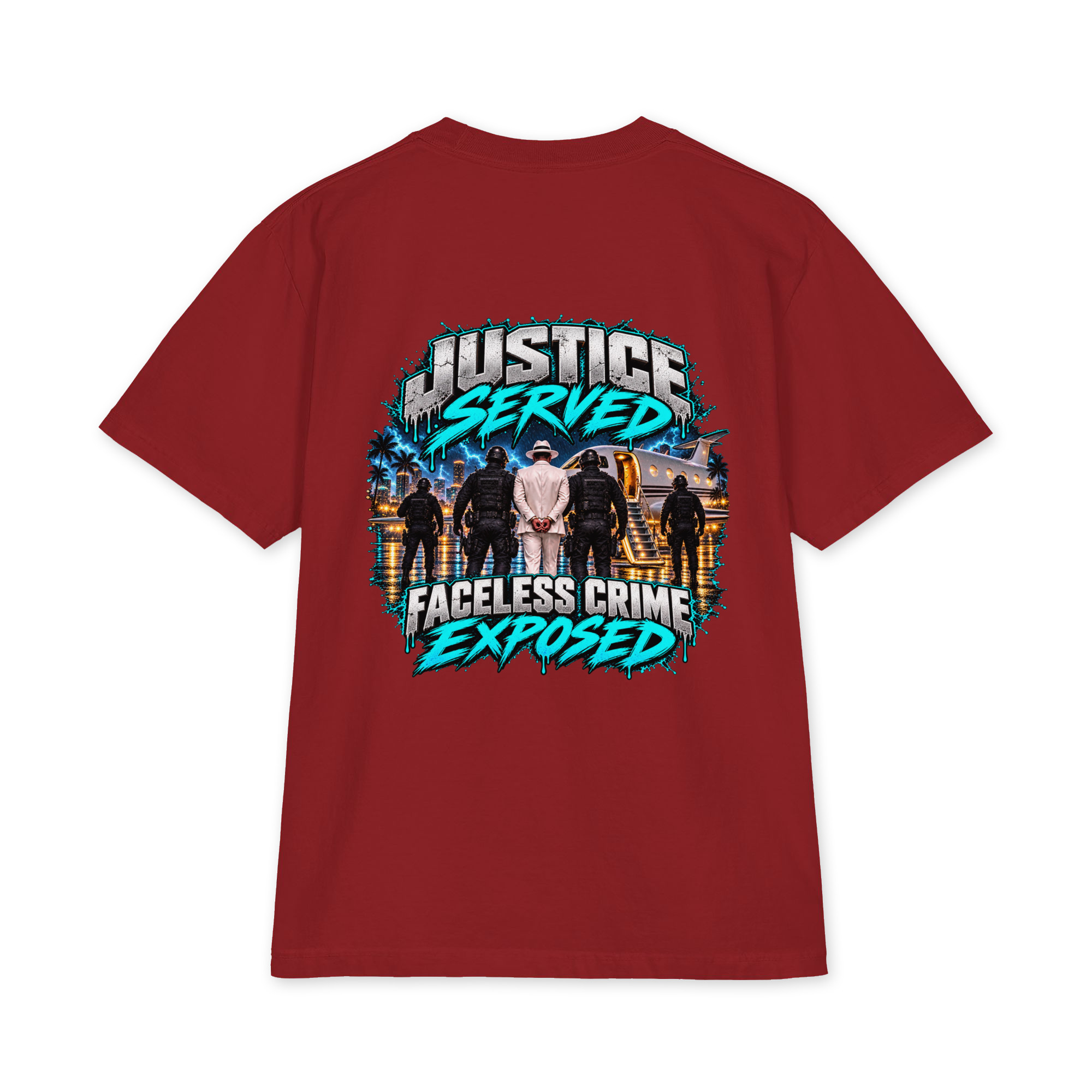 "JUSTICE SERVED COLOR" Unisex max heavyweight short sleeve - Image 3