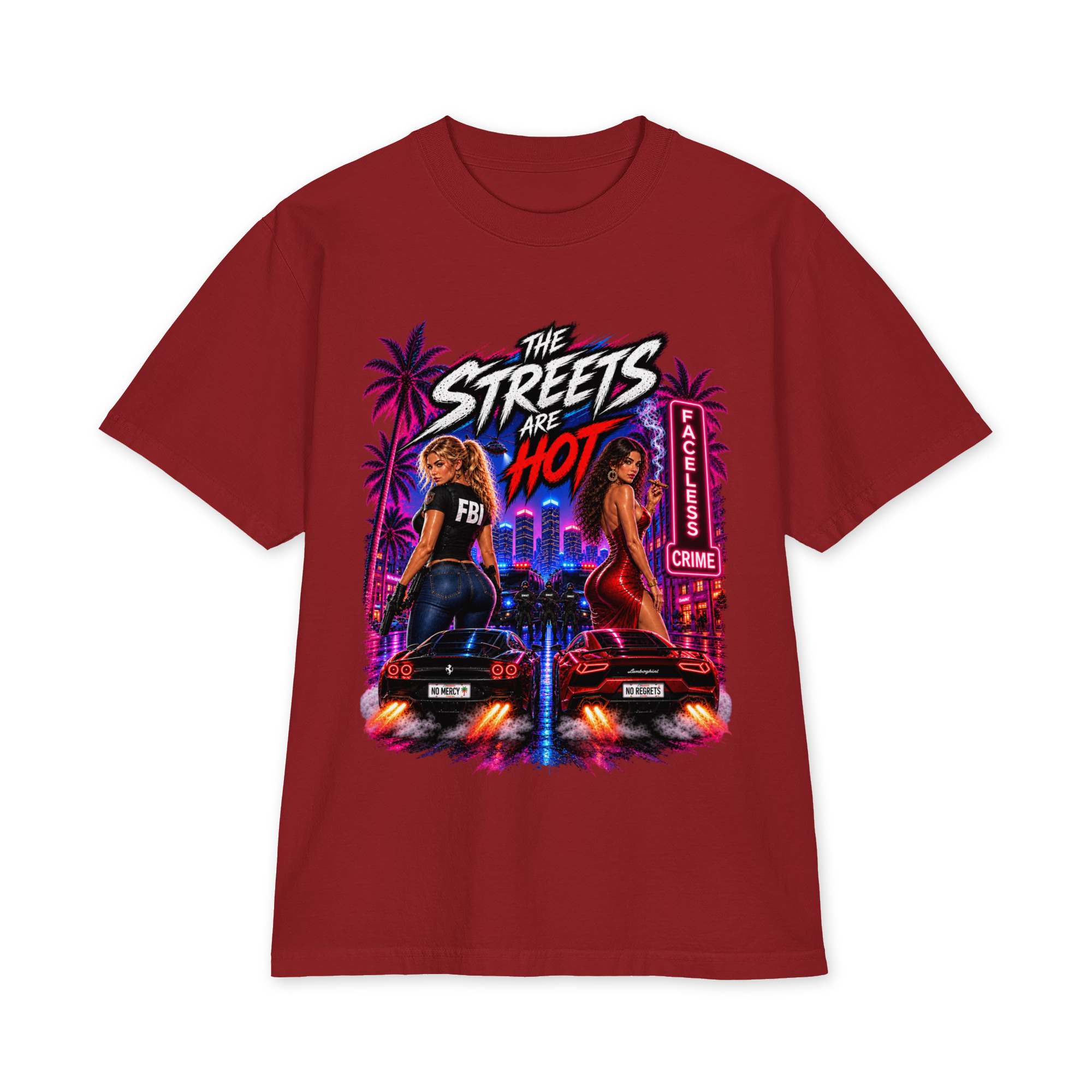"THE STREETS ARE HOT" Unisex max heavyweight short sleeve - Image 6