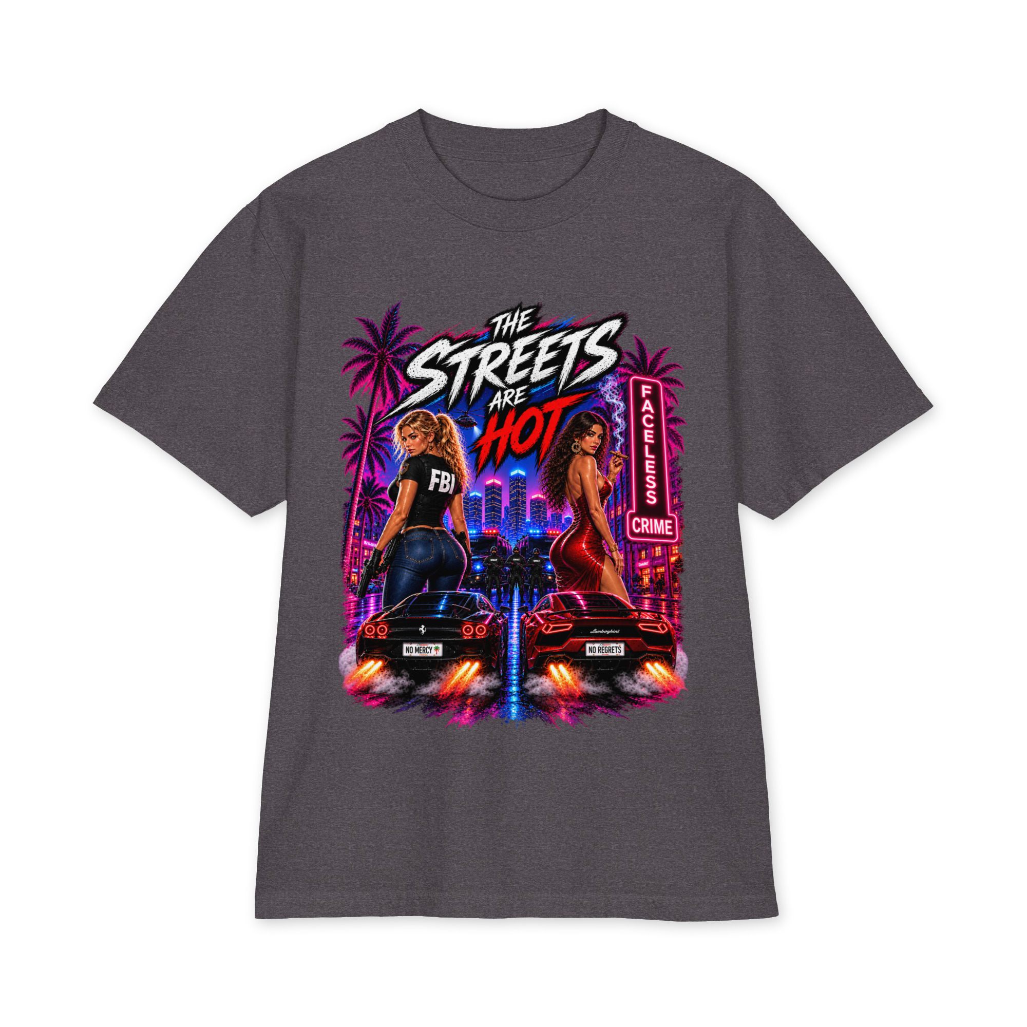 "THE STREETS ARE HOT" Unisex max heavyweight short sleeve - Image 8
