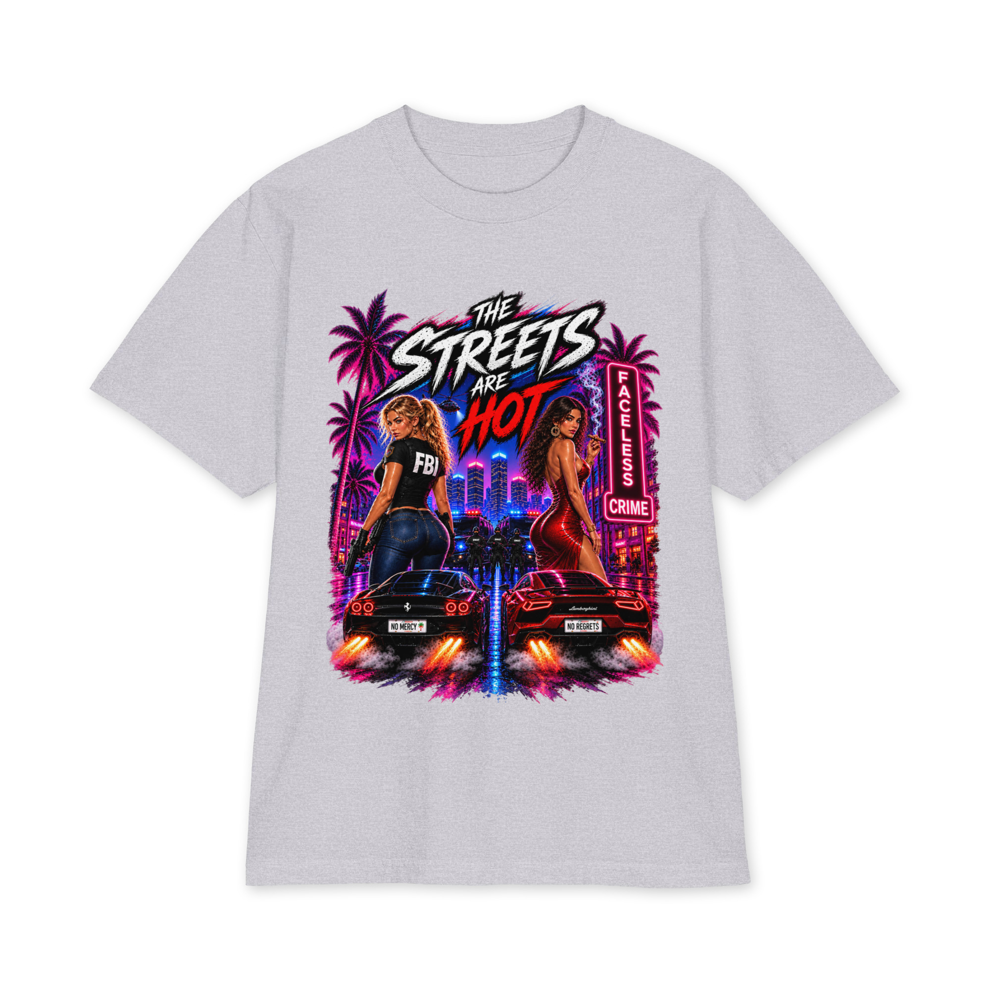 "THE STREETS ARE HOT" Unisex max heavyweight short sleeve - Image 20