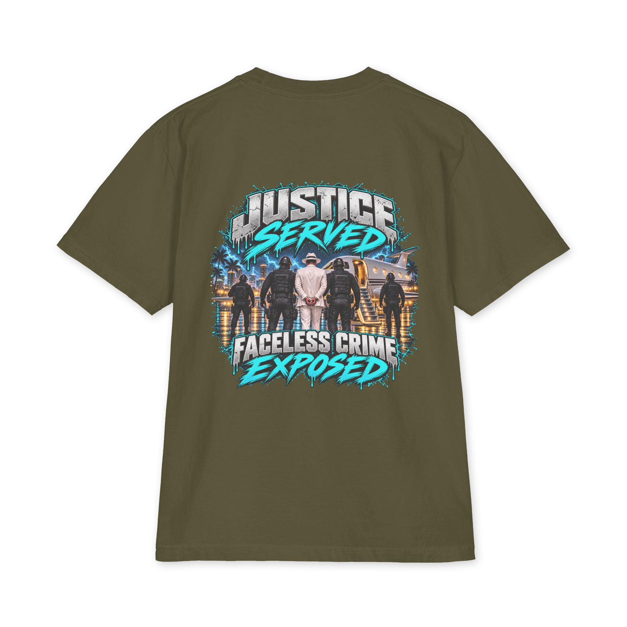 "JUSTICE SERVED COLOR" Unisex max heavyweight short sleeve - Image 4