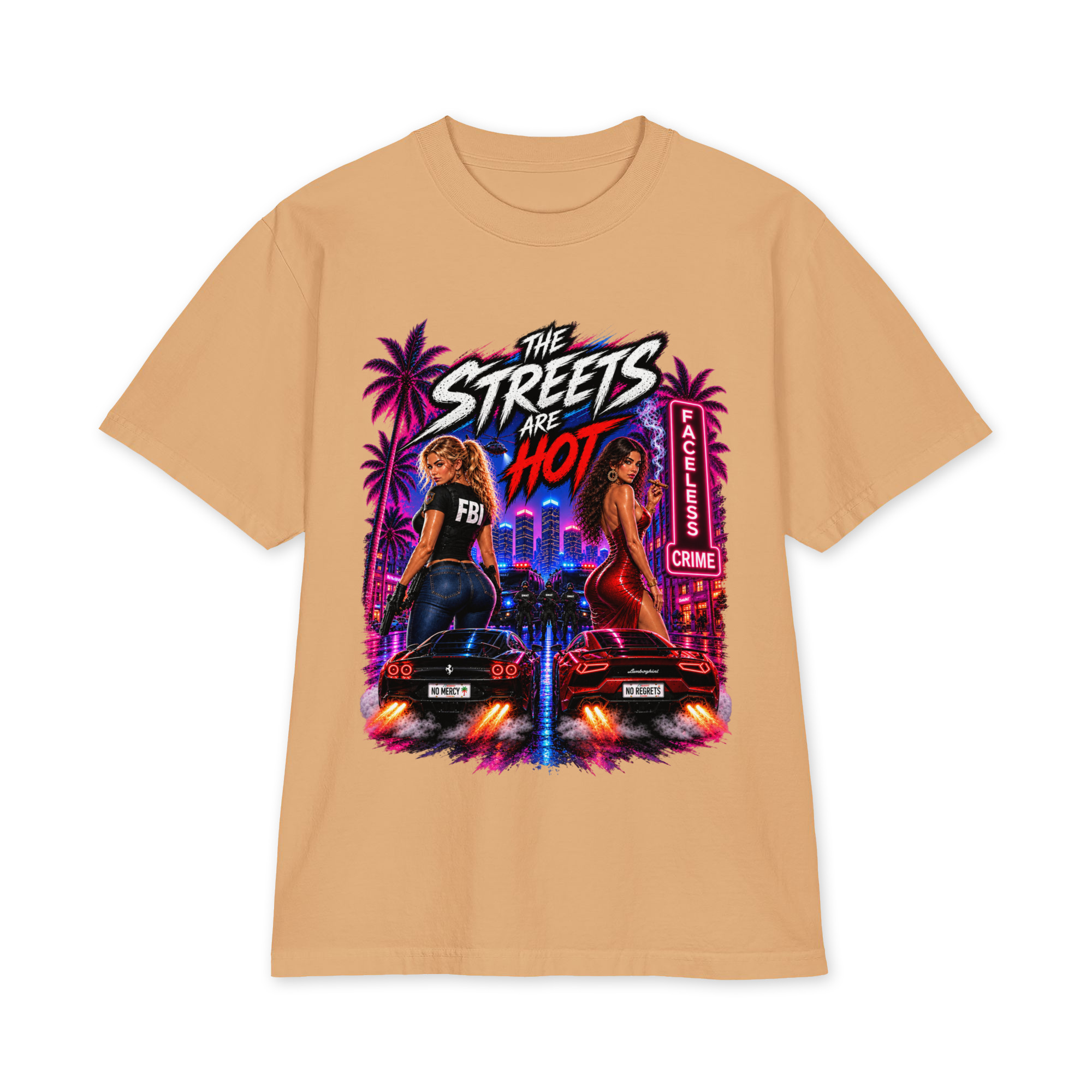 "THE STREETS ARE HOT" Unisex max heavyweight short sleeve - Image 14