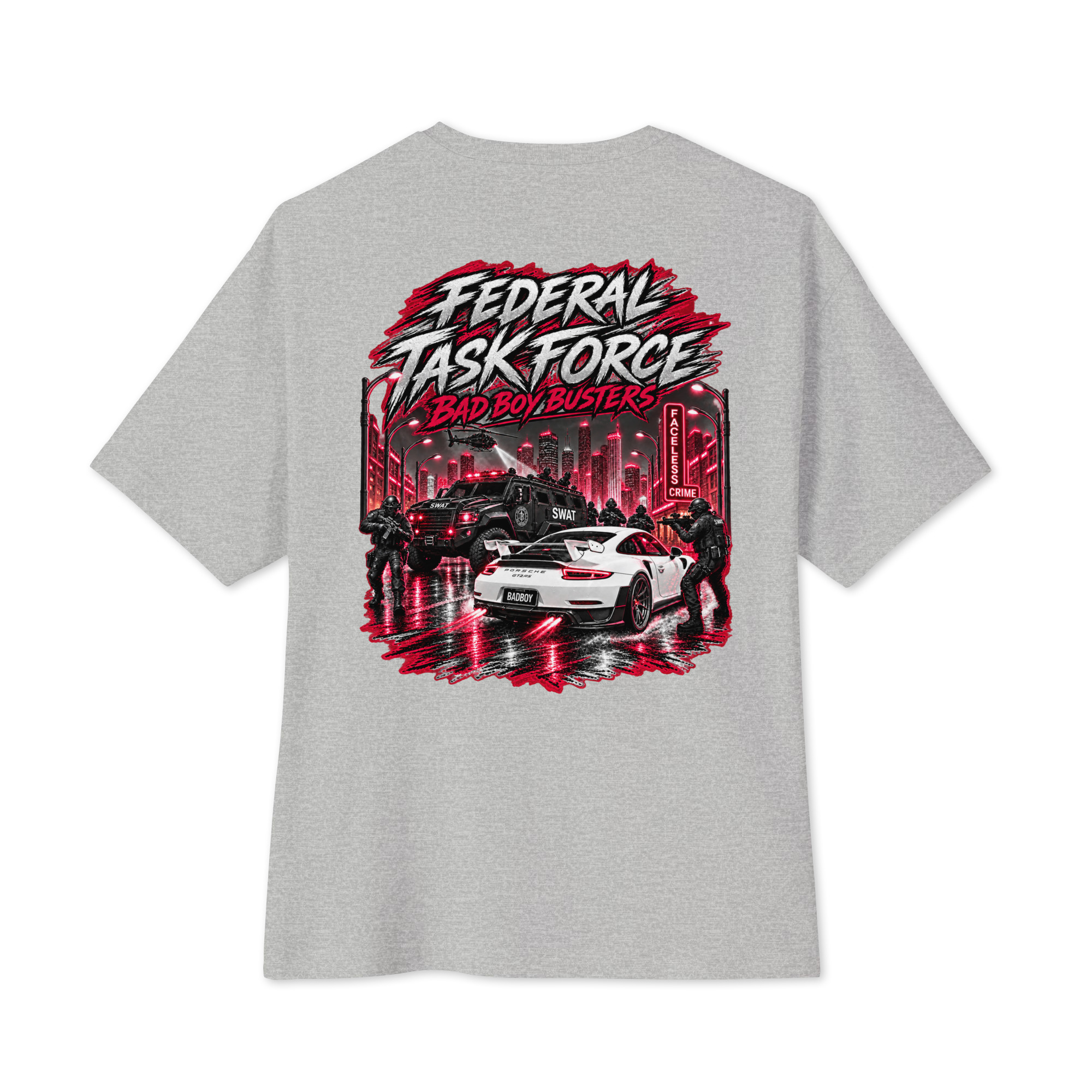 "BAD BOY BUSTER (COLOR)" Unisex oversized boxy tee - Image 3