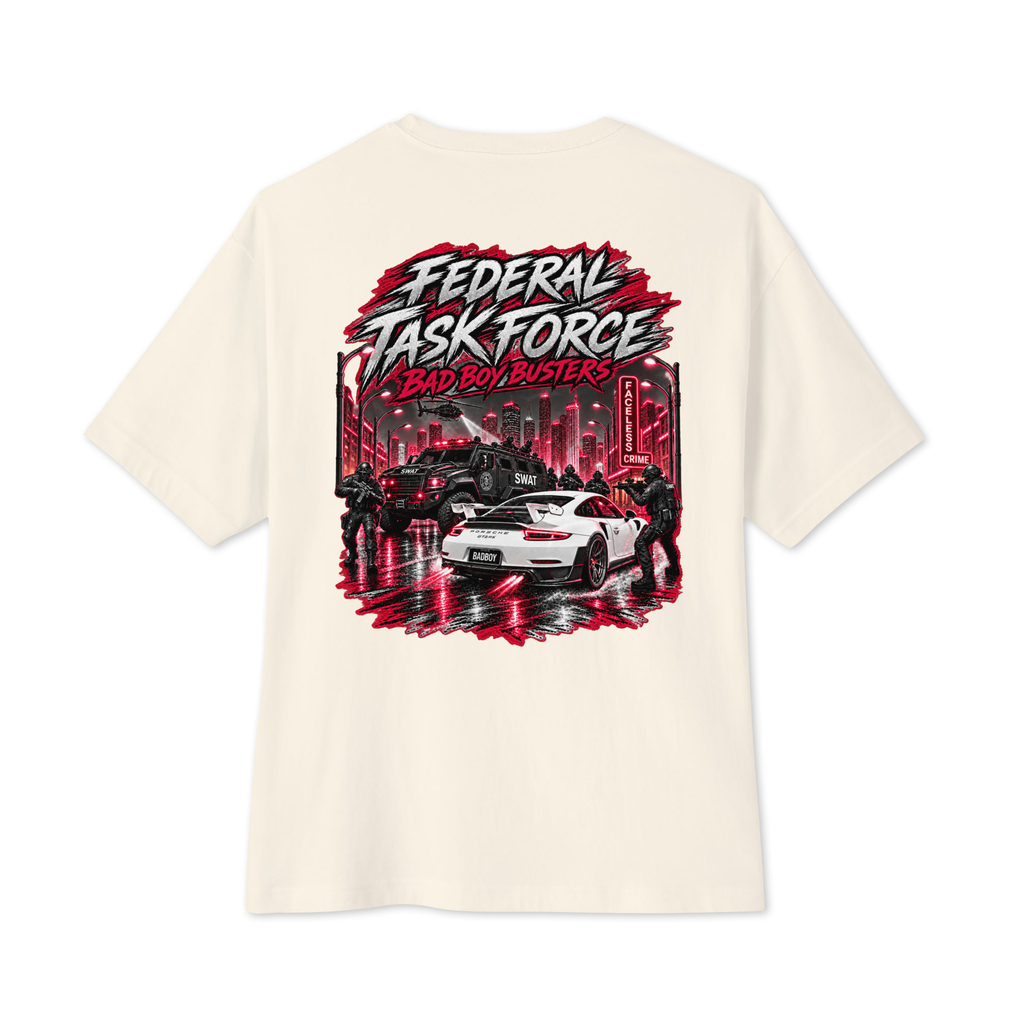 "BAD BOY BUSTER (COLOR)" Unisex oversized boxy tee - Image 4
