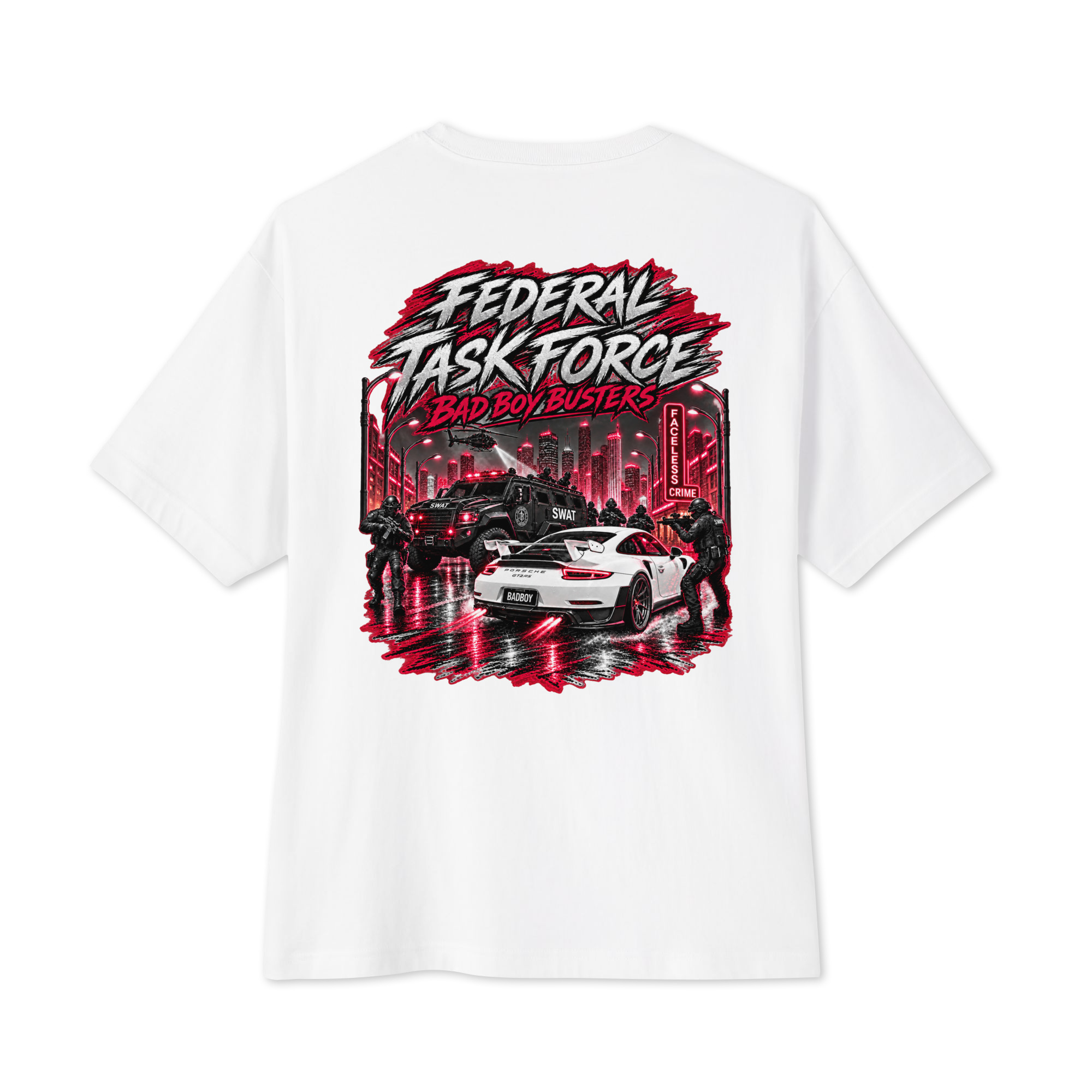 "BAD BOY BUSTER (COLOR)" Unisex oversized boxy tee - Image 5