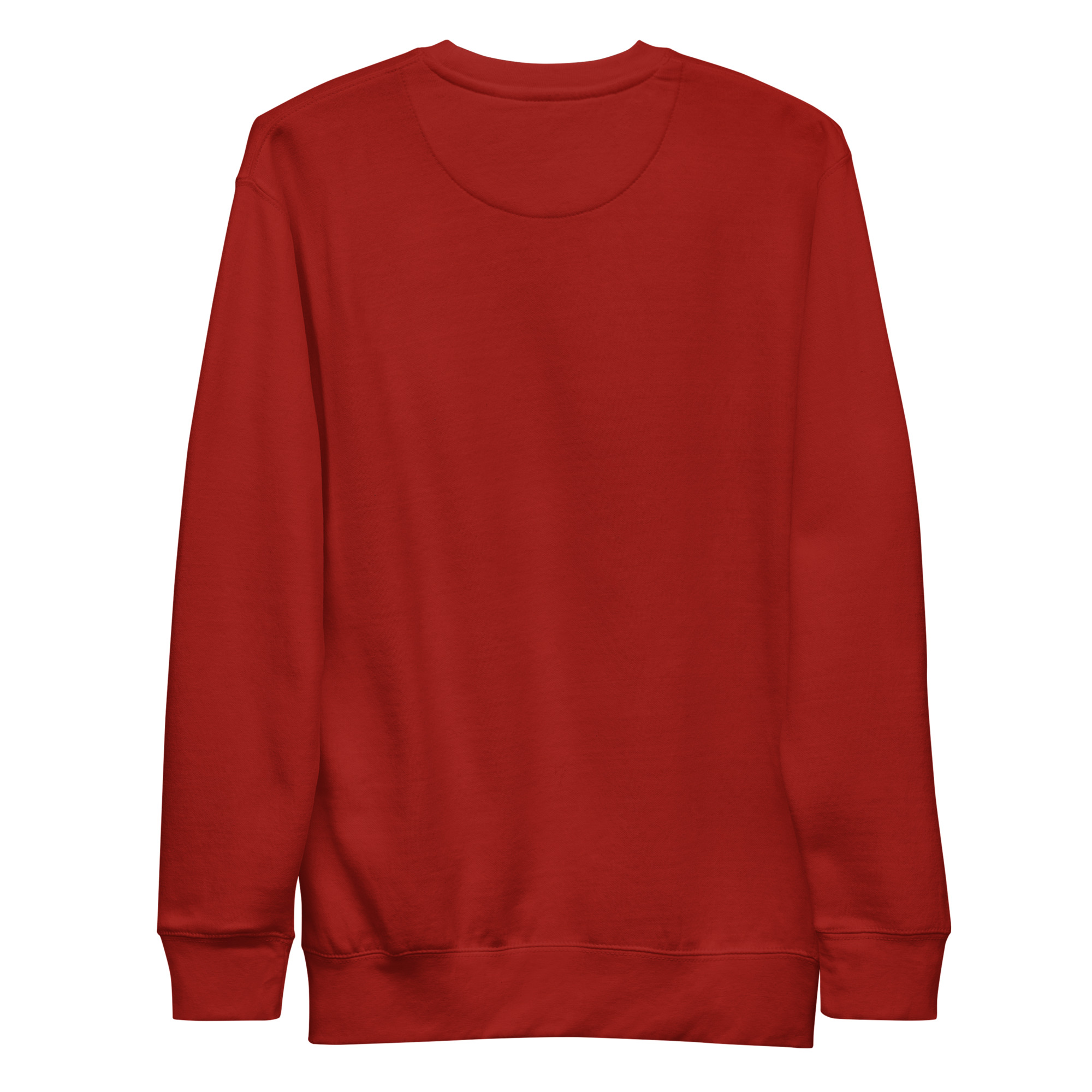 "FACELESS CRIME (MAROON+GREY)" Unisex Premium Sweatshirt - Image 4