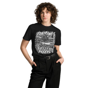 "SEIZED ASSETS (BLK+WHT)" Unisex premium t-shirt