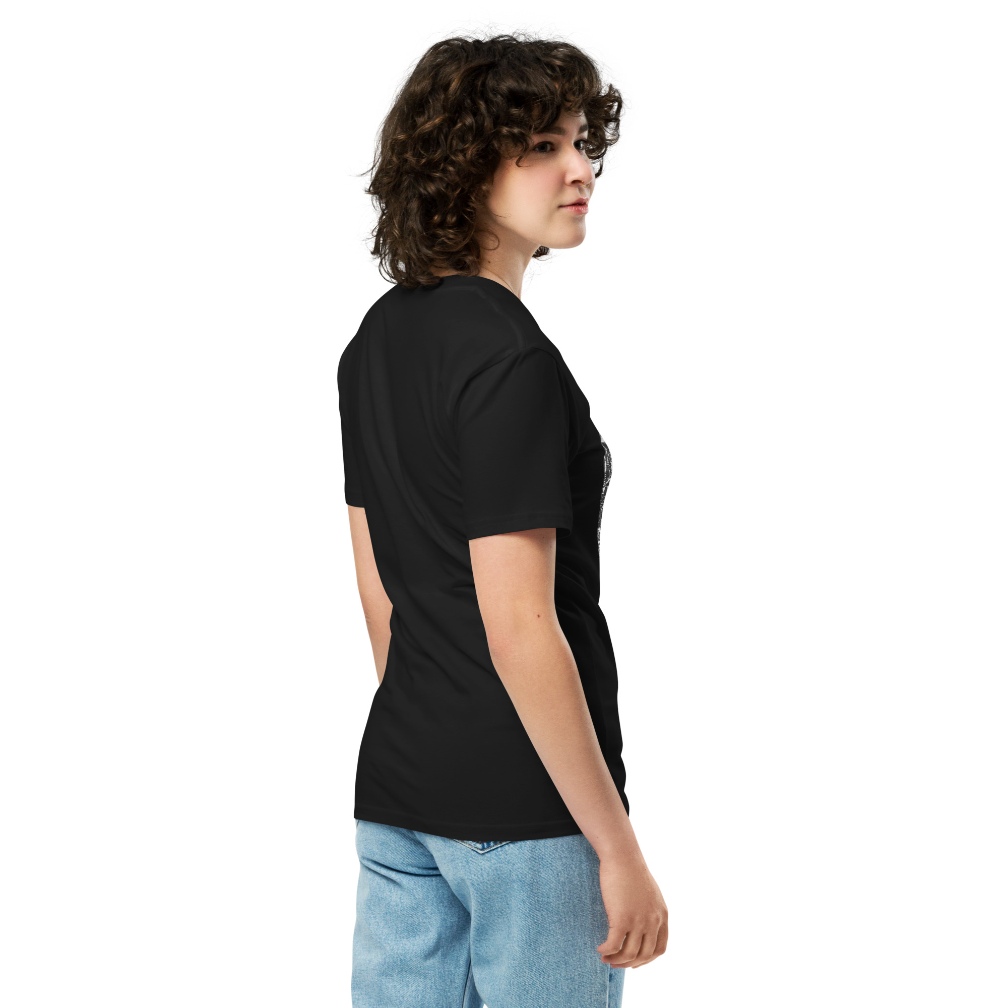 "SEIZED ASSETS (BLK+WHT)" Unisex premium t-shirt - Image 3