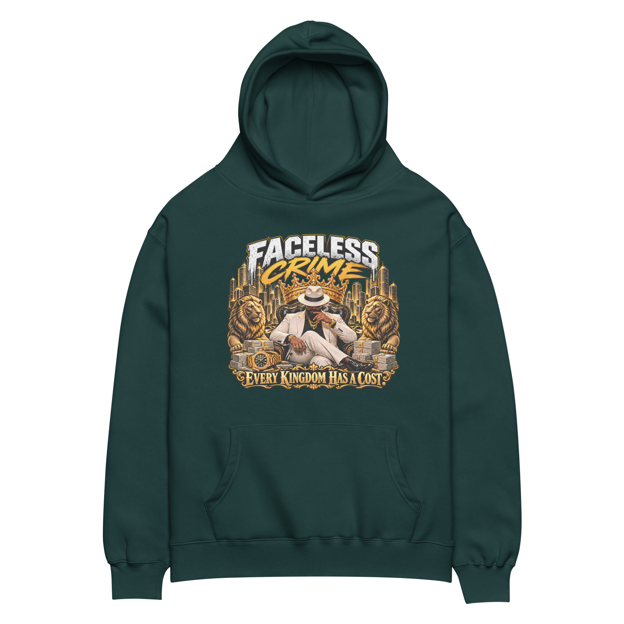 "EVERY KINGDOM HAS A COST" Unisex oversized hoodie - Image 3