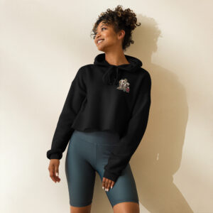 "WOMEN LET'S GET IT OVER WITH COLOR" Crop Hoodie